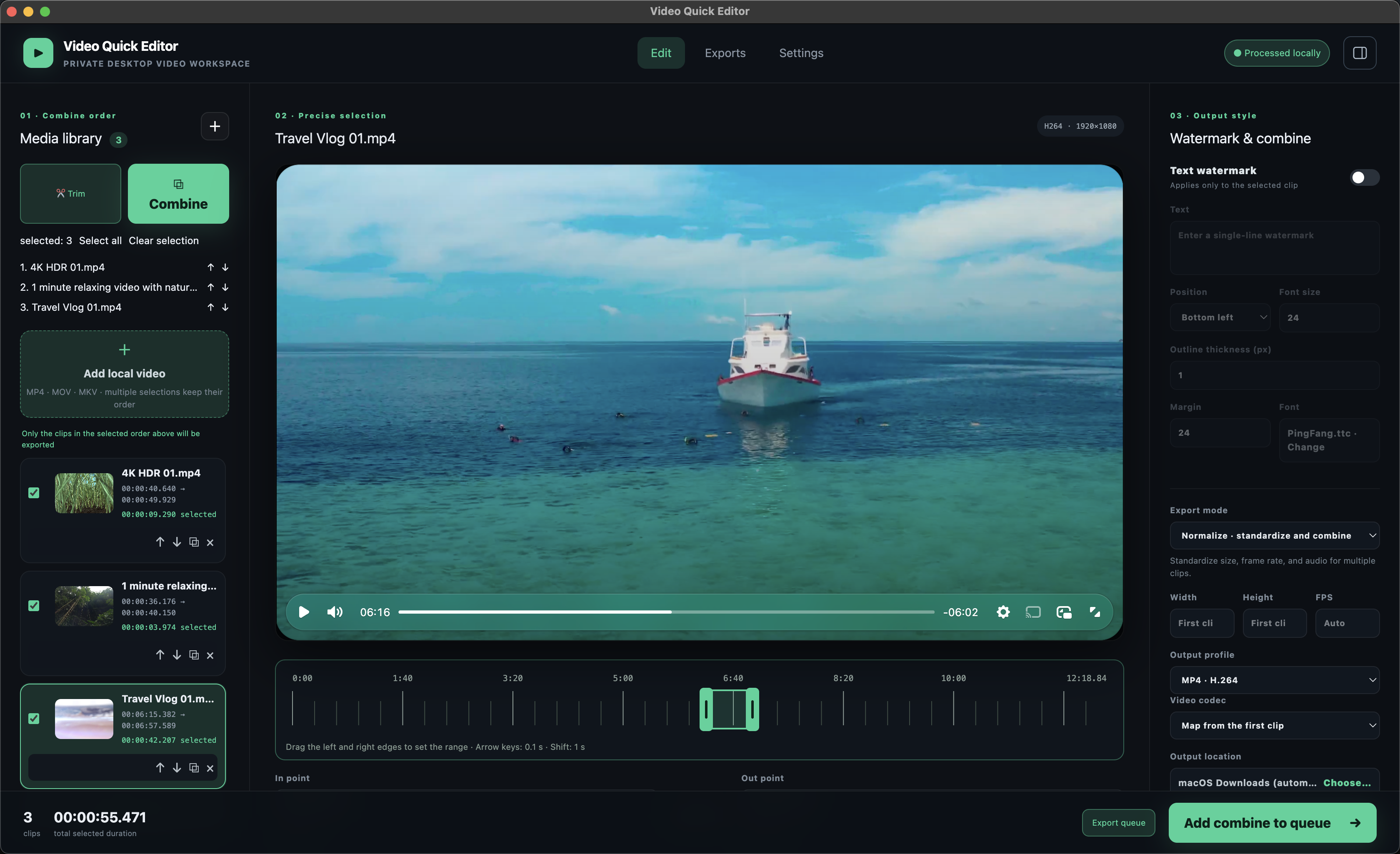 Video Quick Editor